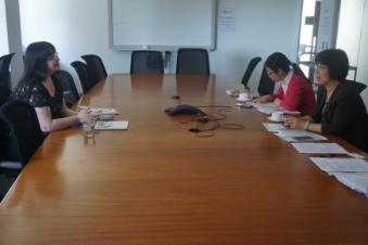 Having meeting with the Director of International Students Office from University of Queensland Having meeting with the Director of International Students Office from University of Queensland