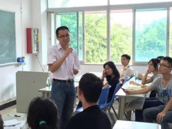 Prof. Liu giving a speech Prof. Liu giving a speech
