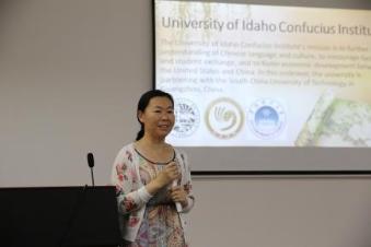Teacher Lu Jian Hong sharing her experience Teacher Lu Jian Hong sharing her experience