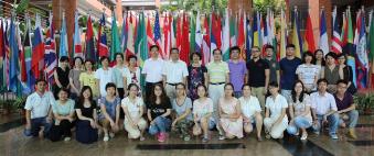All staff taking photo together All staff taking photo together