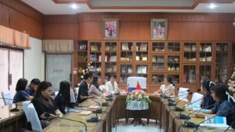 We were having meeting with partner university in Thai