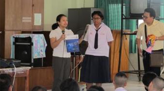Our representative answered students’ questions at the presentation